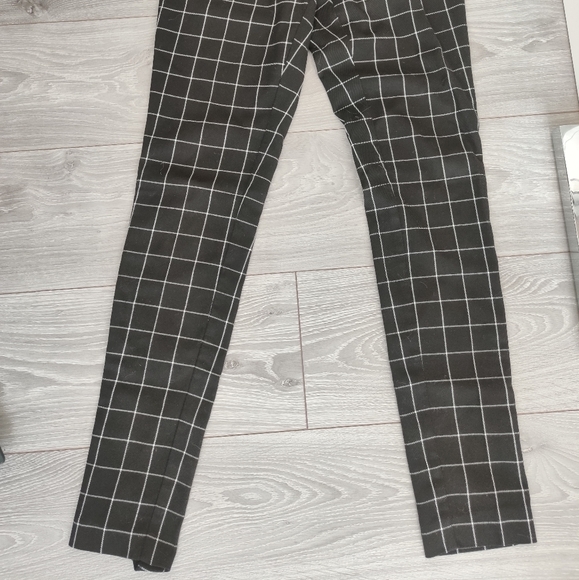 ****SOLD***Jacob black and white checkered tapered leg - Picture 2 of 3